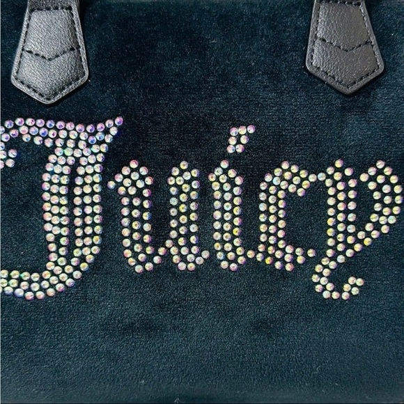 NWT Juicy Couture Black Liquorice Obsession Satchel $99 - Picture 4 of 7